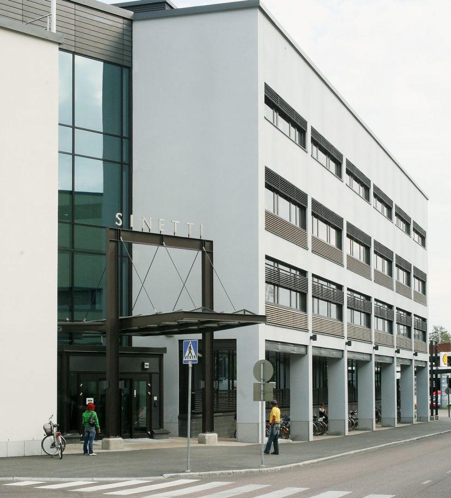Virastotalo Sinetin julkisivu Jyväskylässä
