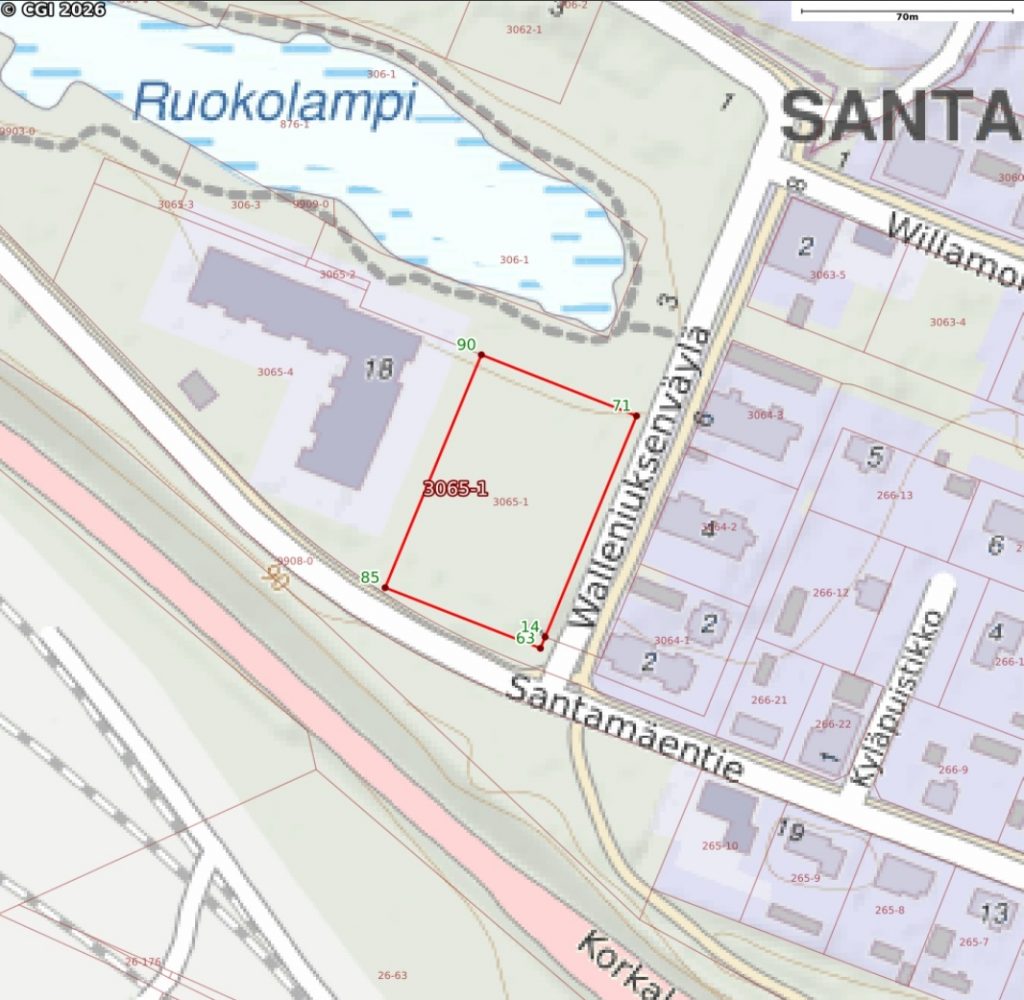 Myytävän kohteen sijainti kartalla