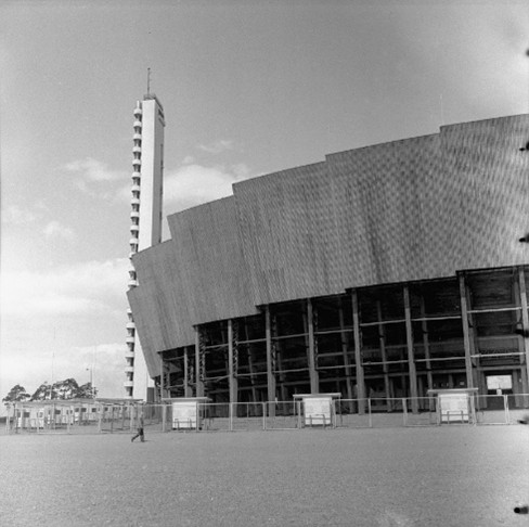Helsingin Olympiastadion vuonna 1952